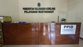Meja Pelayanan Kantor Kalurahan Kemejing